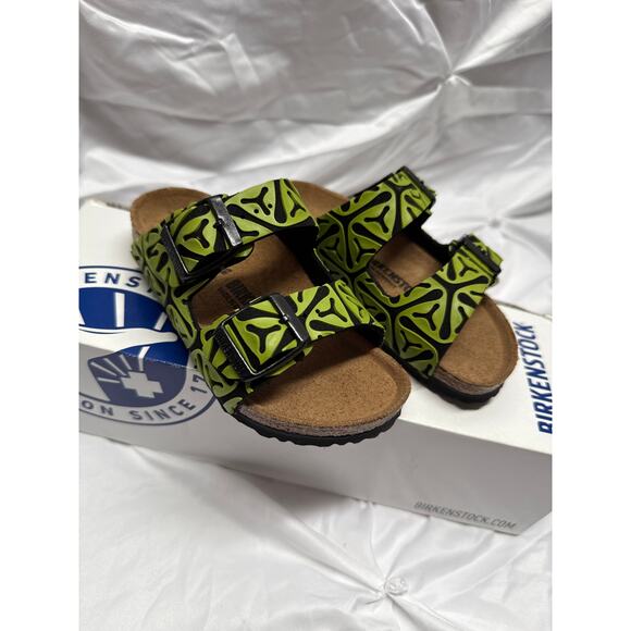 Birkenstock KIDS, size 26, Arizona Seaweed Black and Green - Picture 1 of 8